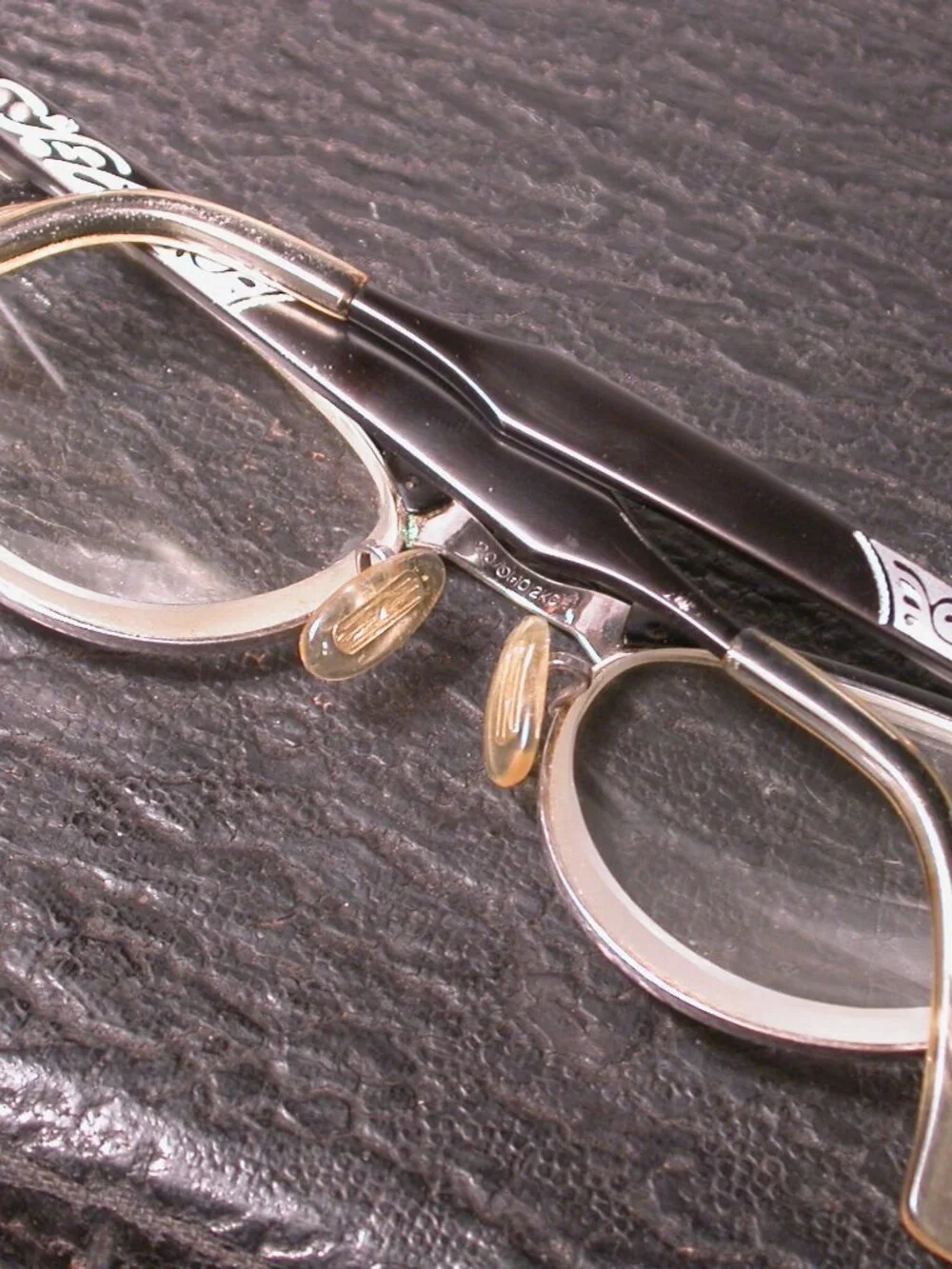 Vintage AO American Optical Black Cat Eye Frames Eyeglasses Made in USA